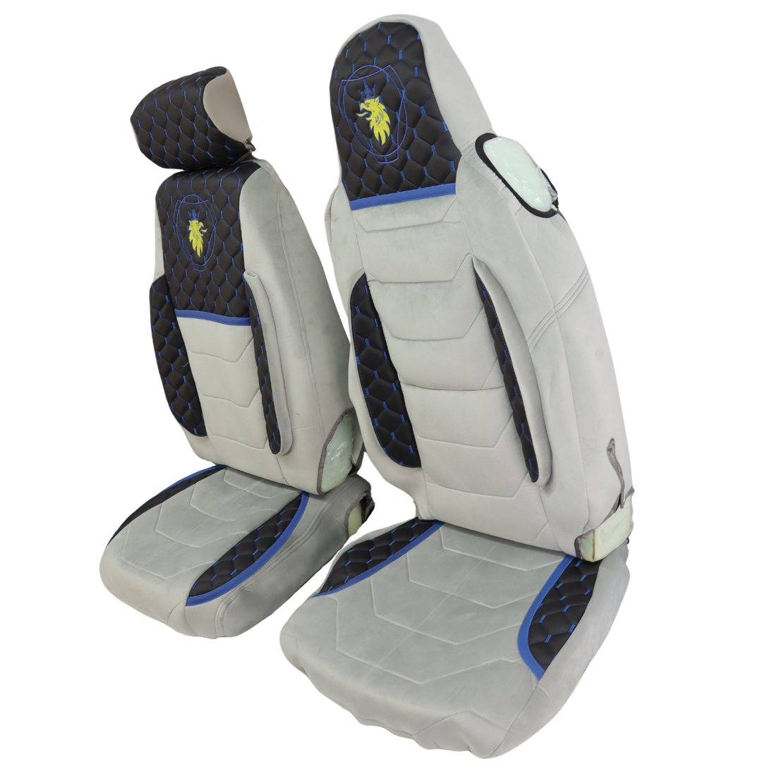 Чохол на сидіння KLF UK SCANIA R,G,P,S (2014-...) водій моноліт - пас. складне, синій Чохол на сидіння KLF UK SCANIA R,G,P,S (2014-...) водій моноліт - пас. складне, синій