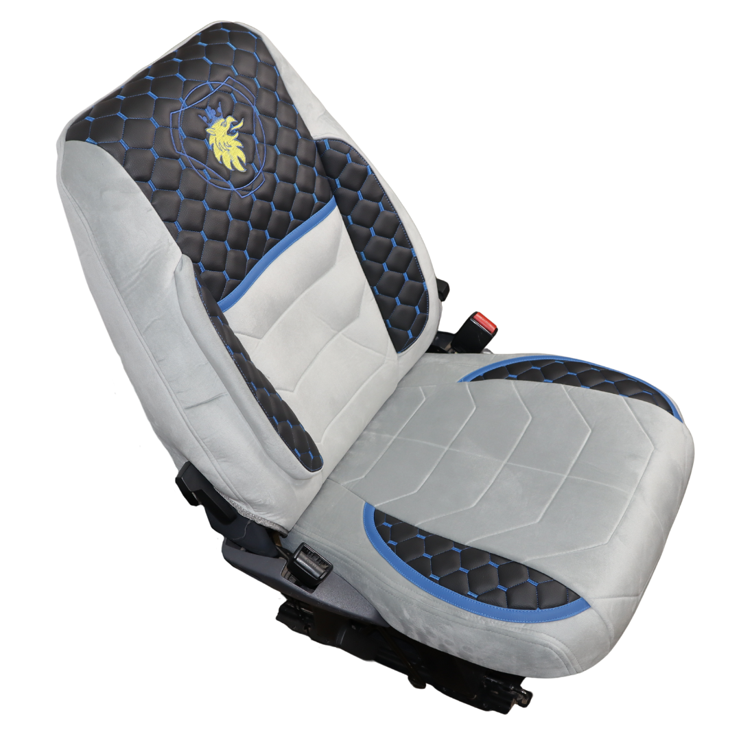 Чохол на сидіння KLF UK SCANIA R,G,P,S (2014-...) водій моноліт - пас. складне, синій Чохол на сидіння KLF UK SCANIA R,G,P,S (2014-...) водій моноліт - пас. складне, синій