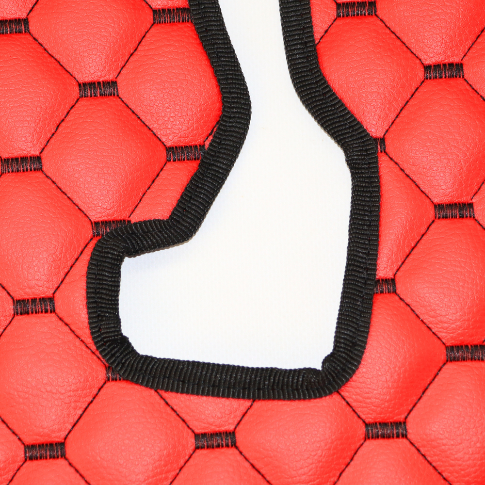 Килимок Екошкіра RENAULT Magnum 1996-2013; трансформер, МКПП, червоний, АСП