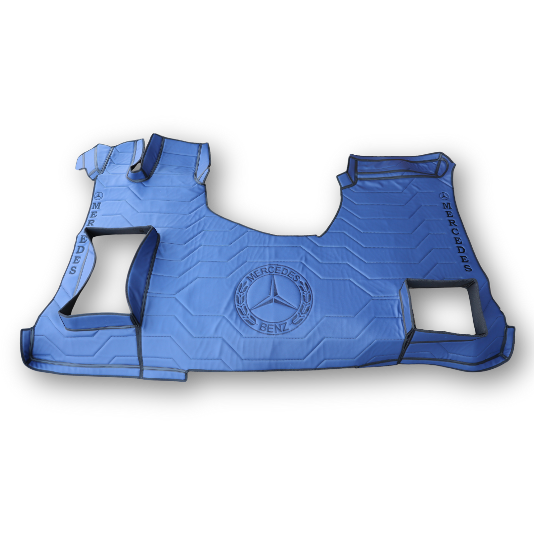 Коврик 3D Экокожа Mercedes Actros EURO 6 MP4\MP5, синий,