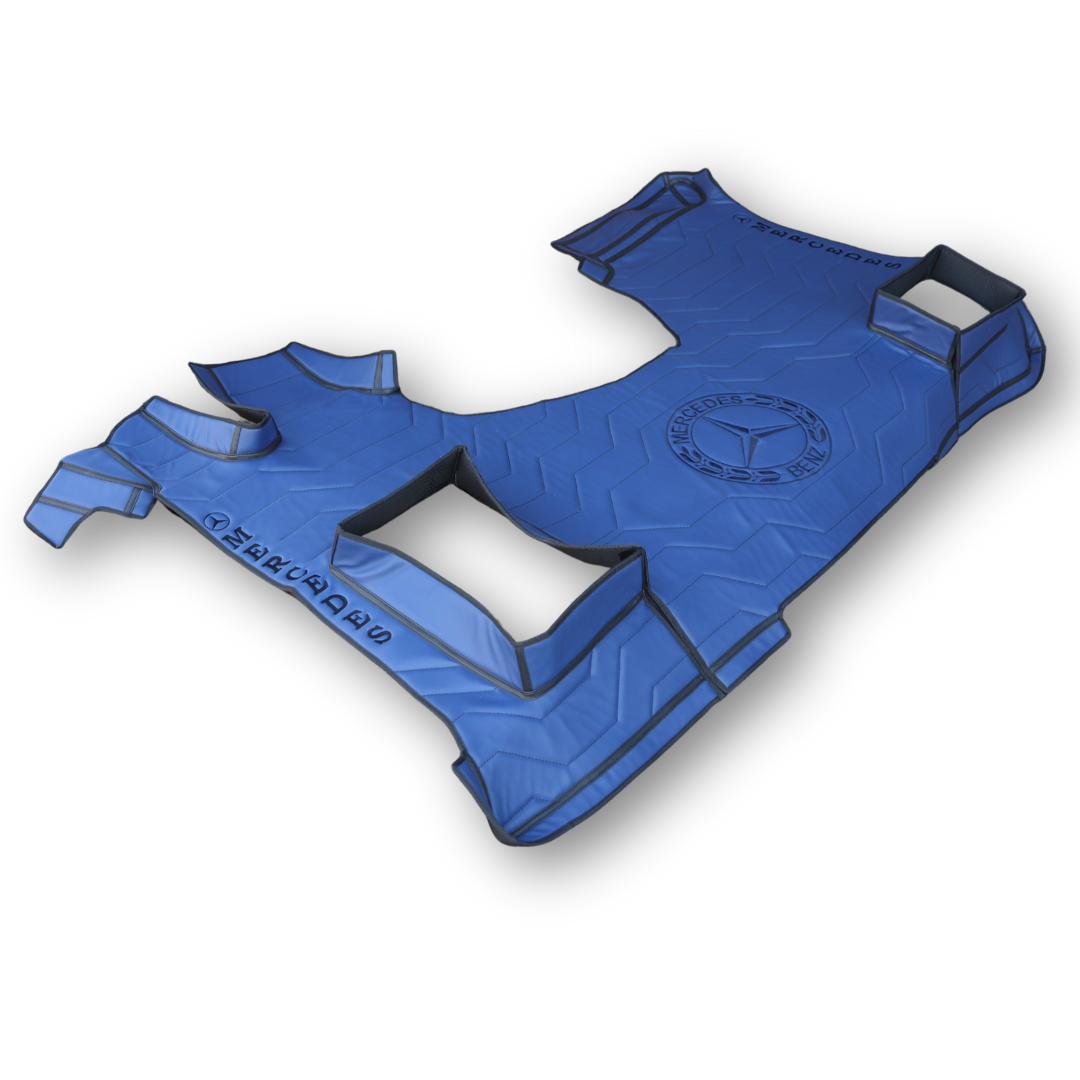 Коврик 3D Экокожа Mercedes Actros EURO 6 MP4\MP5, синий,