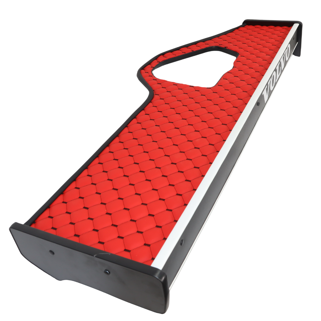 Полиця кабіни довга VOLVO FH 12\16 з 2008 червона\ST- Екошкіра стежка\ Полиця кабіни довга VOLVO FH 12\16 з 2008 червона\ST- Екошкіра стежка\