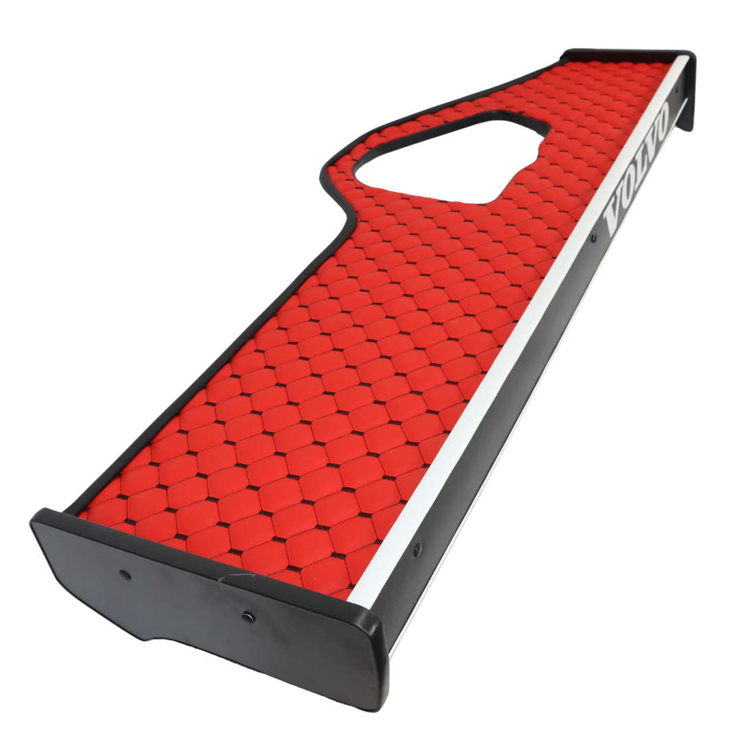 Полиця кабіни довга VOLVO FH 12\16 з 2008 червона\ST- Екошкіра стежка\ Полиця кабіни довга VOLVO FH 12\16 з 2008 червона\ST- Екошкіра стежка\