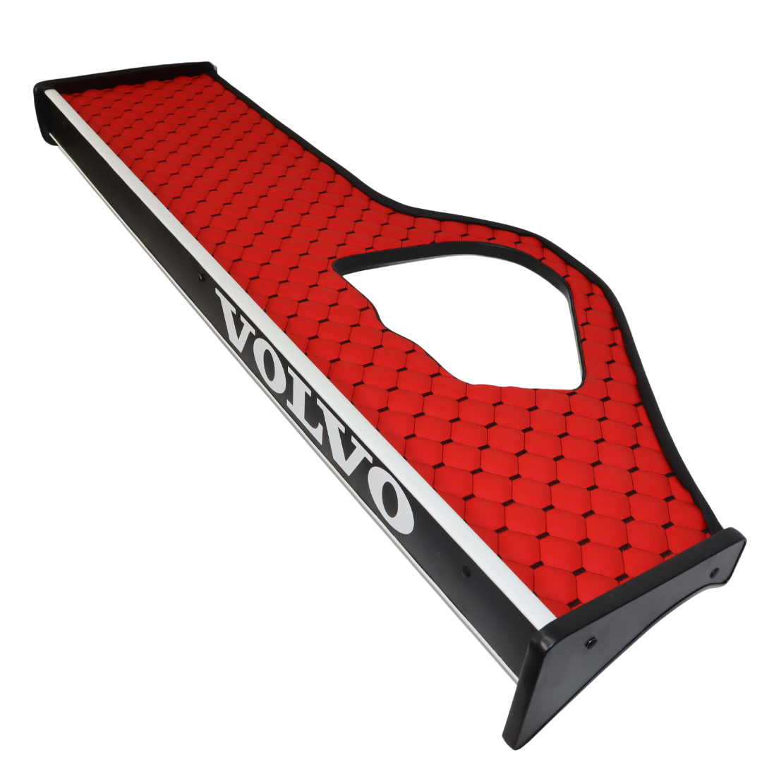 Полиця кабіни довга VOLVO FH 12\16 з 2008 червона\ST- Екошкіра стежка\ Полиця кабіни довга VOLVO FH 12\16 з 2008 червона\ST- Екошкіра стежка\