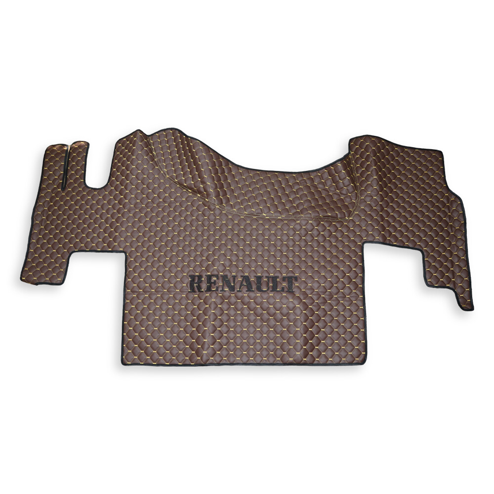 Коврик Экокожа RENAULT T з 2014; АКПП, коричневый, АСП