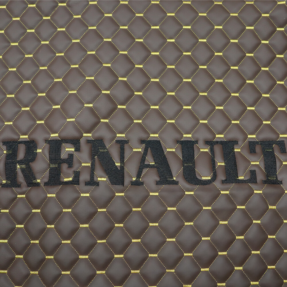 Коврик Экокожа RENAULT T з 2014; АКПП, коричневый, АСП