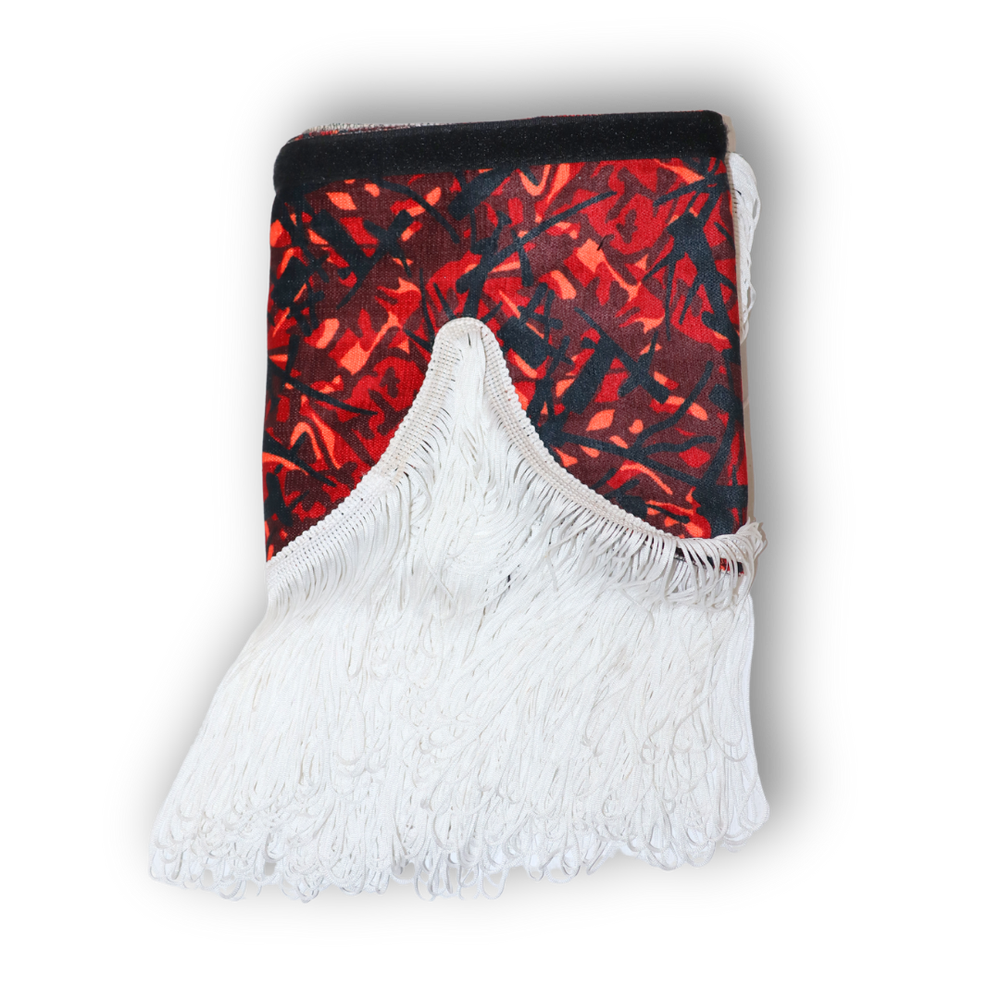 Шторка Шеніл "Holland" лоб червона 2-х стороння