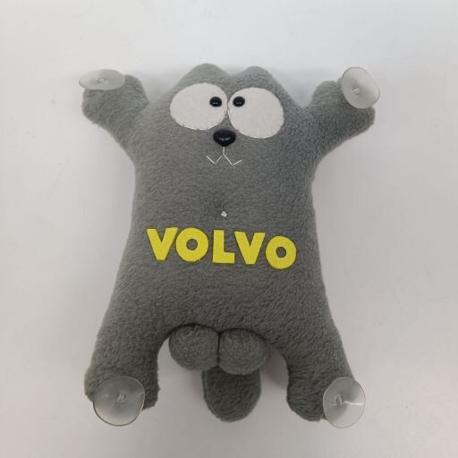 Кот игрушка VOLVO серый