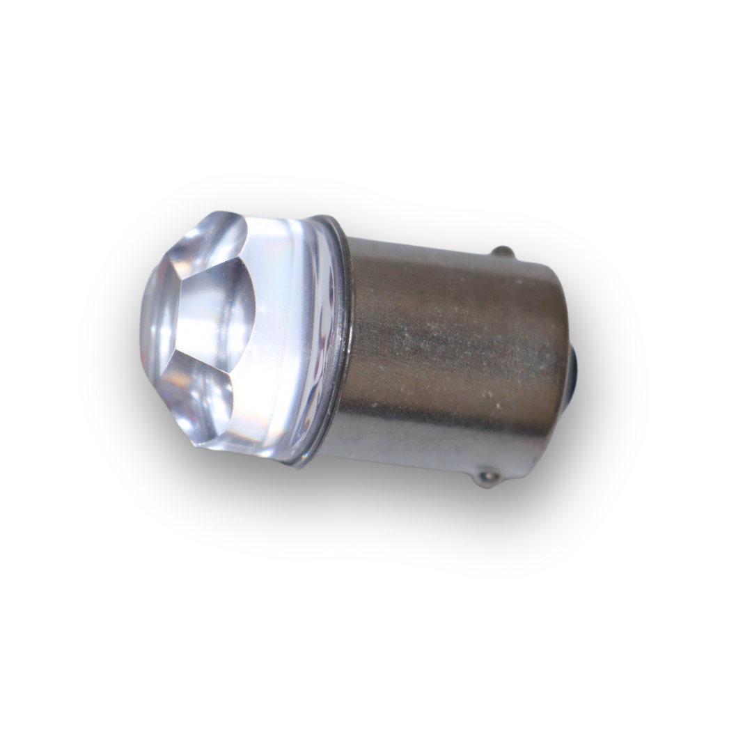 Лампочка LED FLASH 24V 9 диодов красная \ стробоскоп BA15s