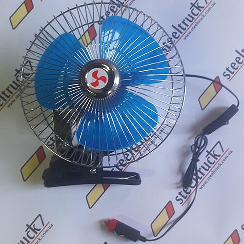 Вентилятор 12V 6 " с прищепкой \ST\