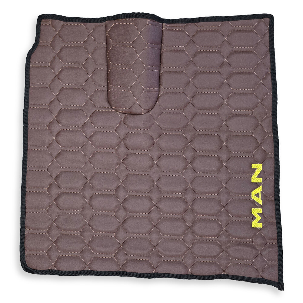 Коврик Экокожа MAN TGX 2008 -2017; 2 ящ.,АКПП,МКПП, коричневый, АСП Коврик Экокожа MAN TGX 2008 -2017; 2 ящ.,АКПП,МКПП, коричневый, АСП