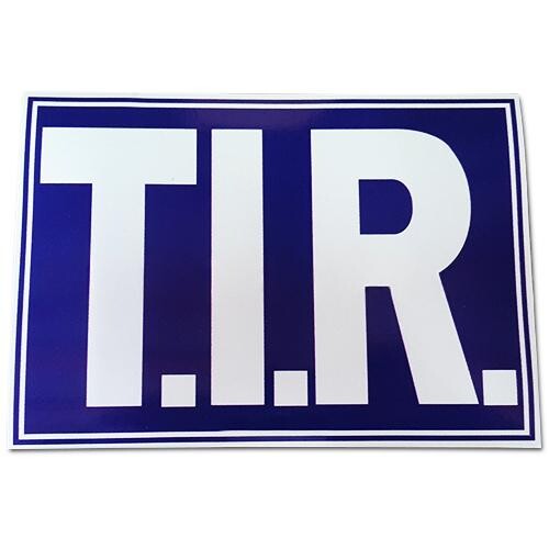 Наклейка  "ТIR"  250*180 (маленькая)