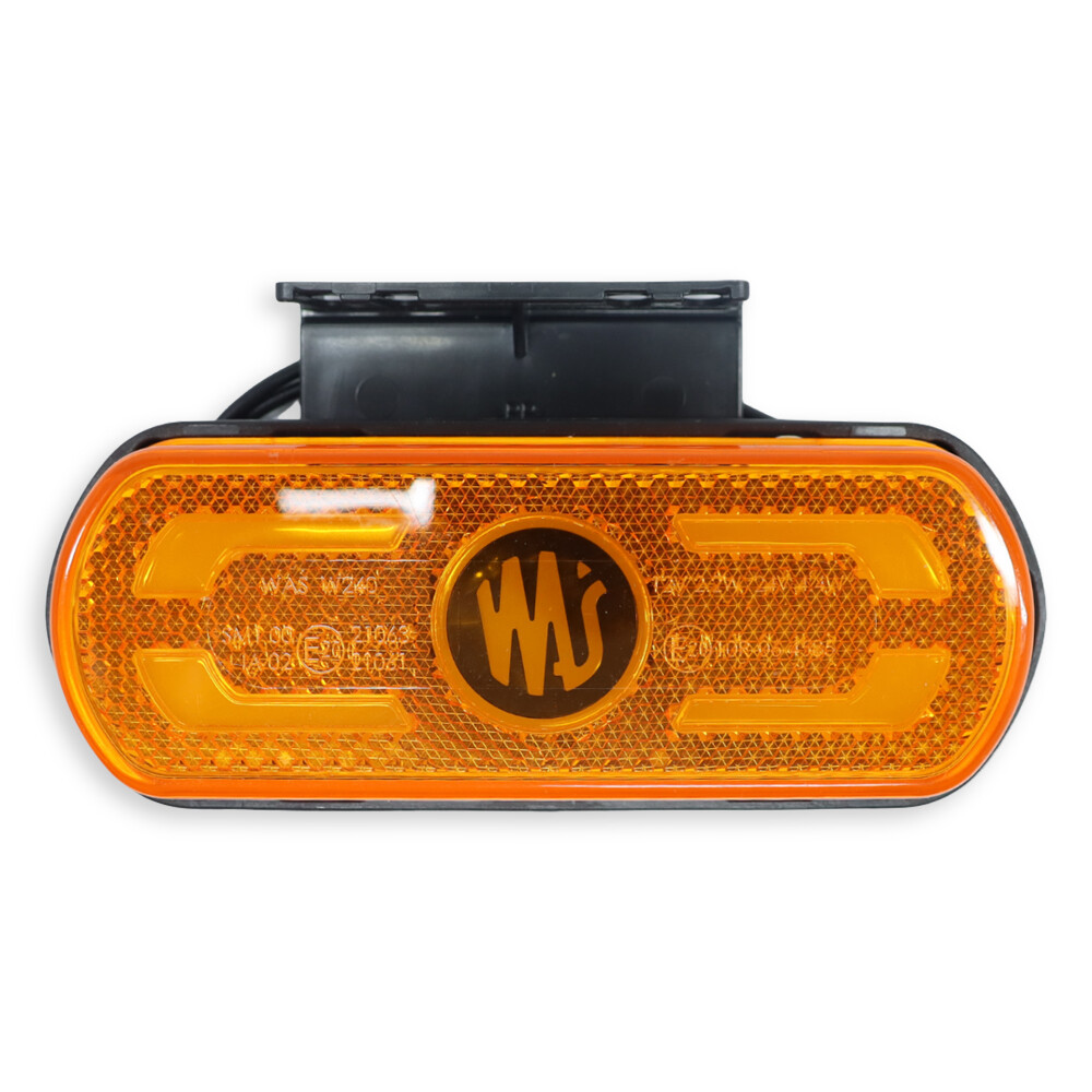 Фонарь габаритный диодный желтый 12-24 V \с креплением\ WAS