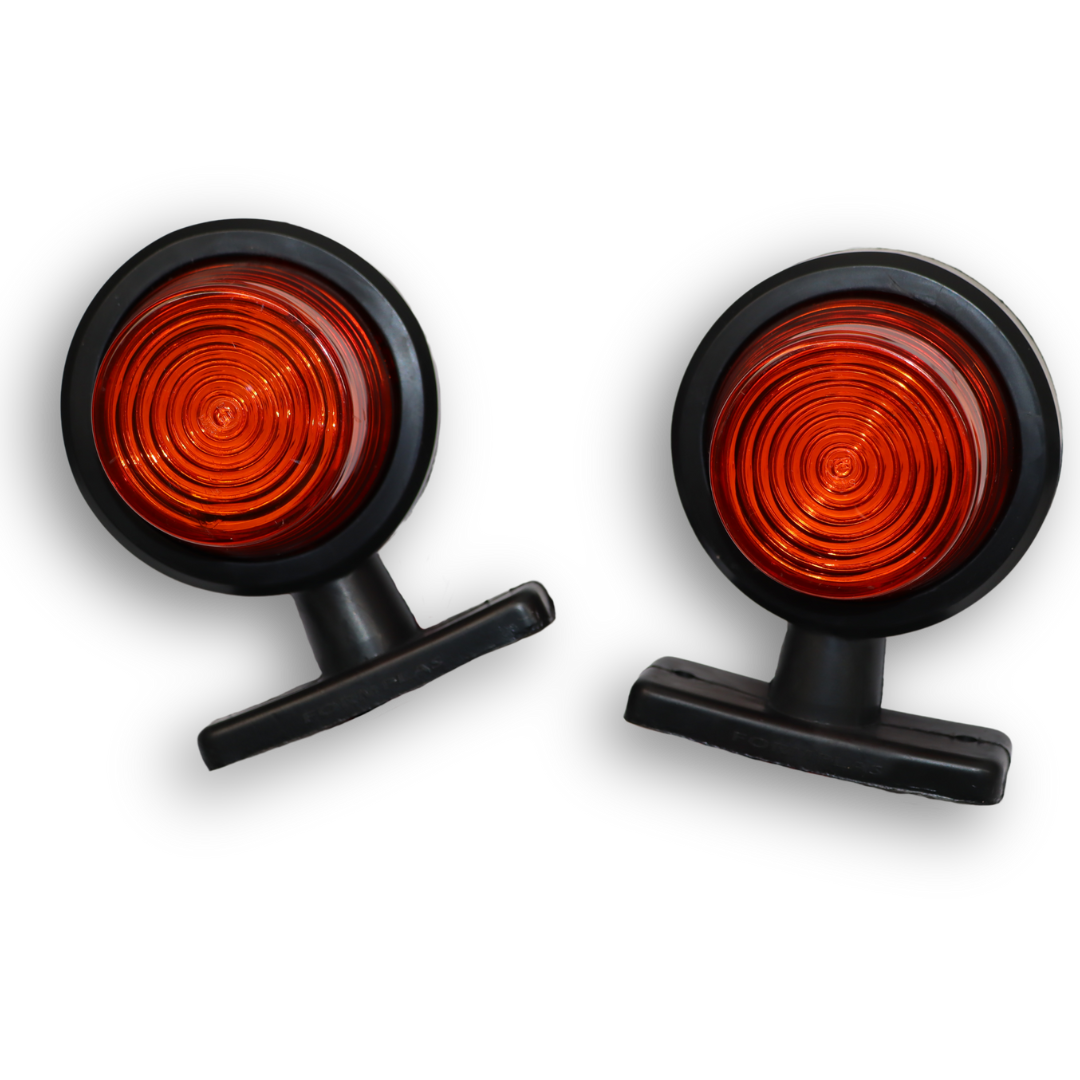 Фонарь габаритный рог SMOKE красно-желтый (FR)