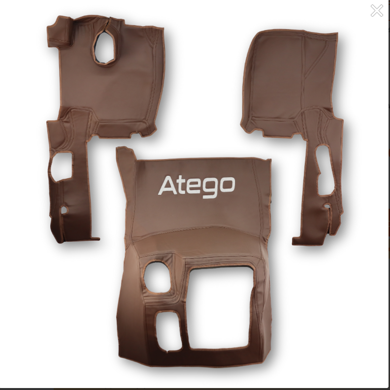 Килимок 3D Екошкіра Mercedes Atego EURO 6 з 2013р., коричневий, Килимок 3D Екошкіра Mercedes Atego EURO 6 з 2013р., коричневий,