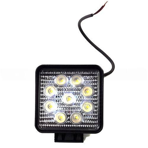 Фара универсальная диодная LED  (9 диодов 27W) \корпус пластик.\ NOKTA