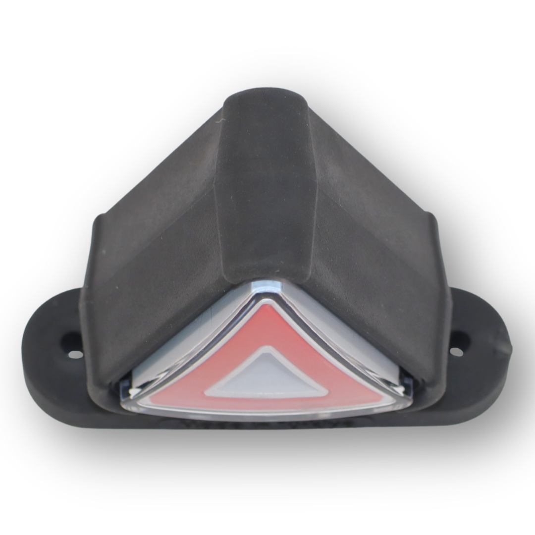 Габаритный фонарь треугольный красно-белый XL