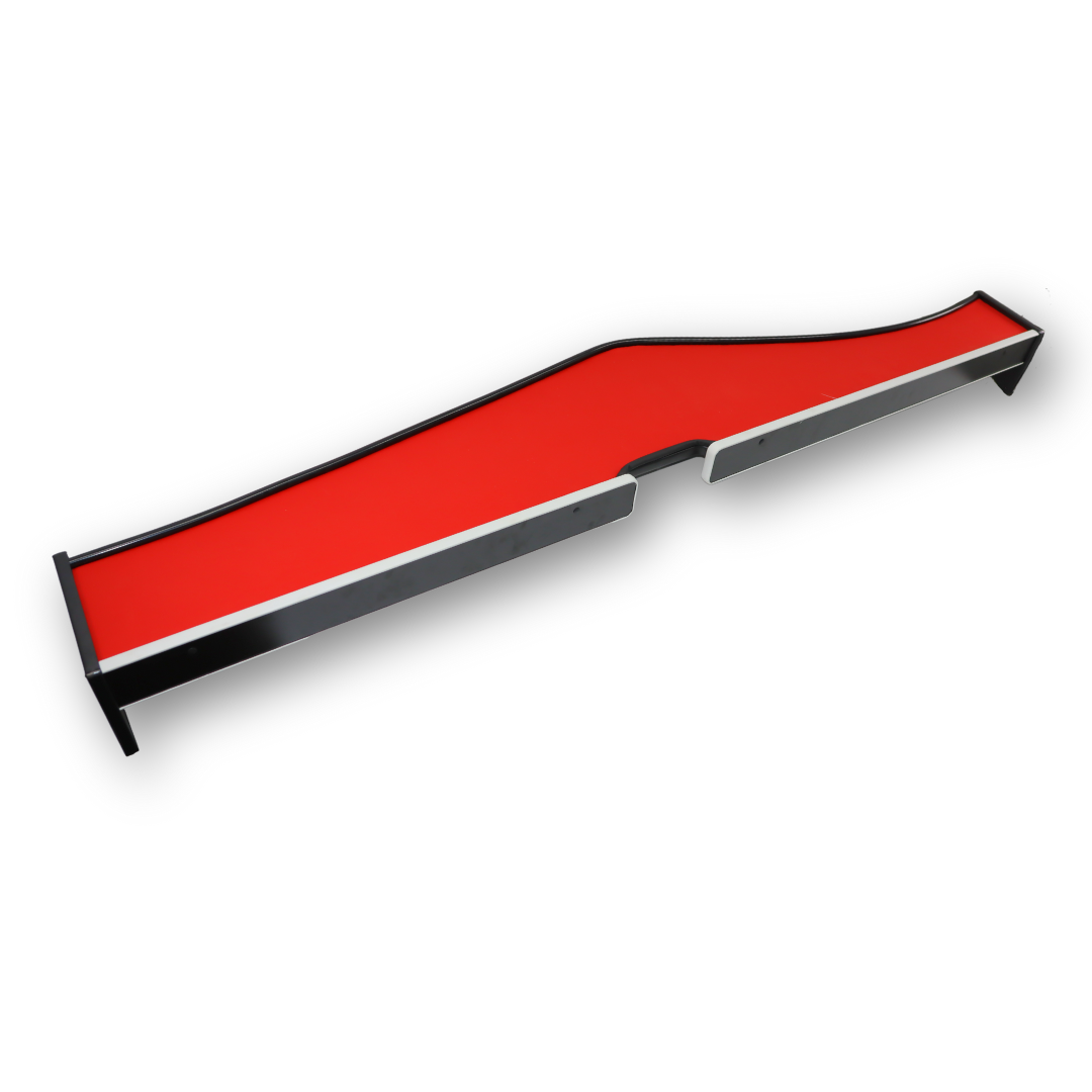 Полка кабины длинная MAN TGX с 2021; ST - Экокожа; красная Полка кабины длинная MAN TGX с 2021; ST - Экокожа; красная