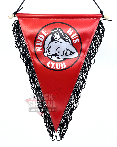 Сувенирный вымпел на присоске «Nude Bus Club» Сувенирный вымпел на присоске «Nude Bus Club»