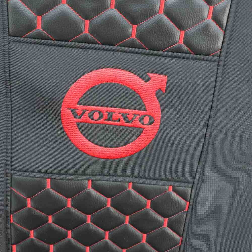 Чехол на сиденья Экокожа VOLVO FH FM (2002-2013) (пилот)  ST черный