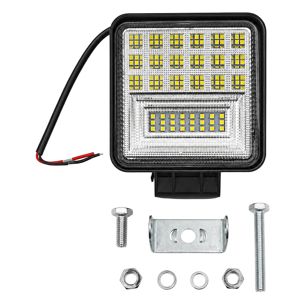Фара універсальна діодна LED 24V (42 діода 126W квадратна-107*107*30)