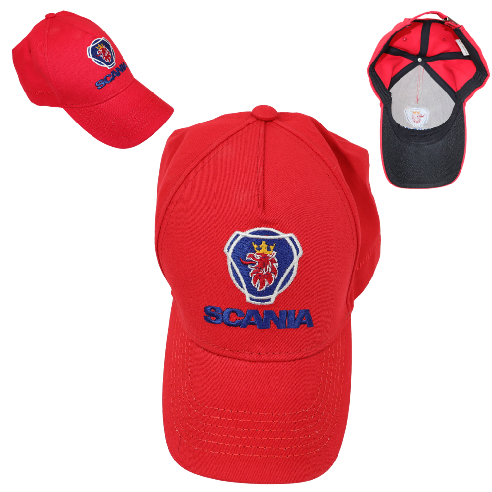Кепка SCANIA (красная) лето