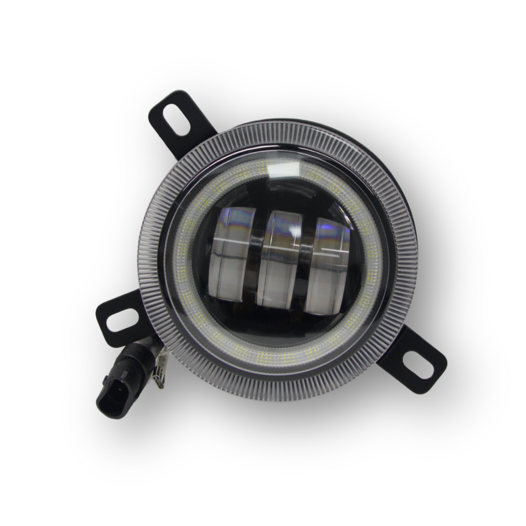 Фара противотуманная Renault Magnum (3 линзы белый свет + ДХО) Фара противотуманная Renault Magnum (3 линзы белый свет + ДХО)