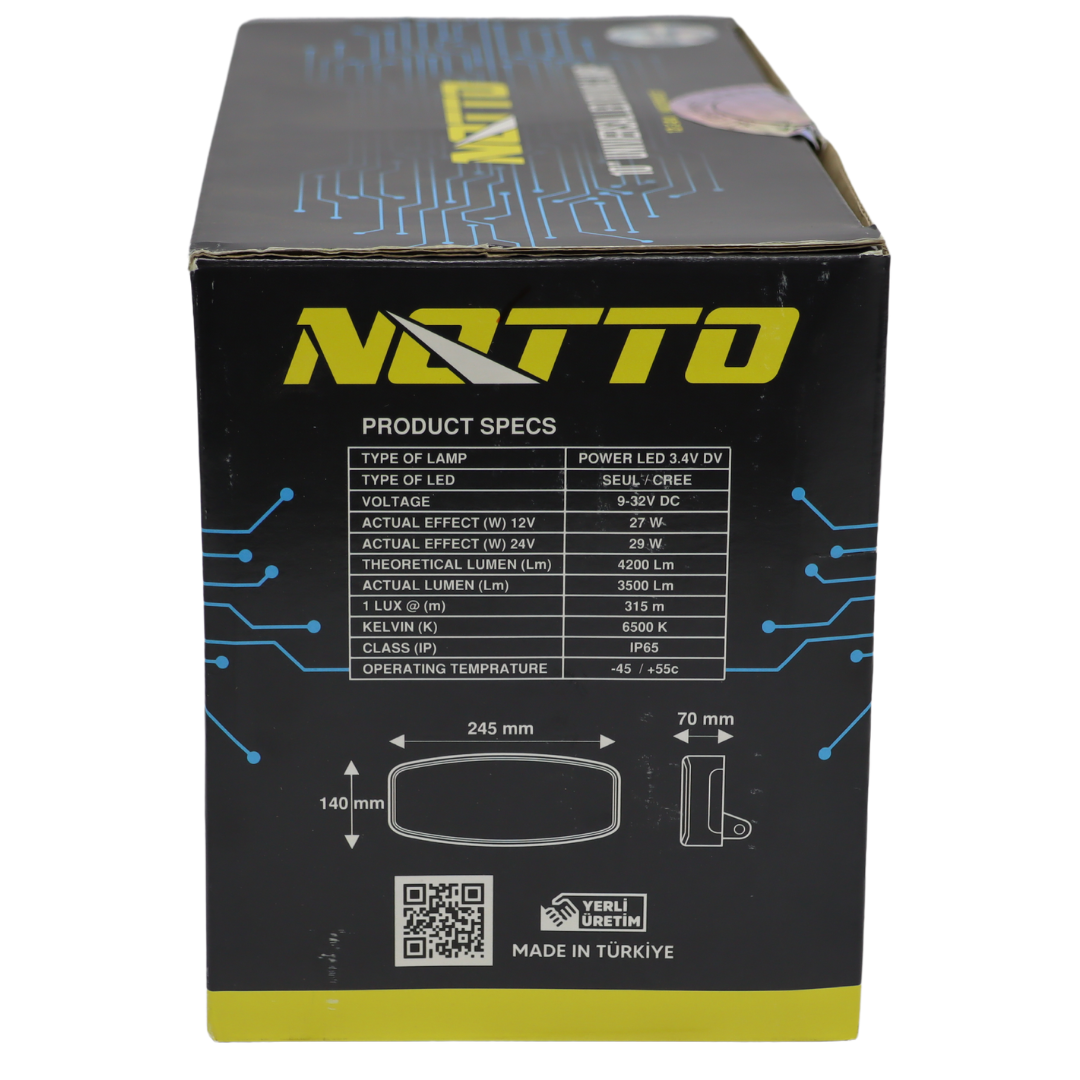 Фара Notto LED 9-32 V (универсальная дальний свет овальная)