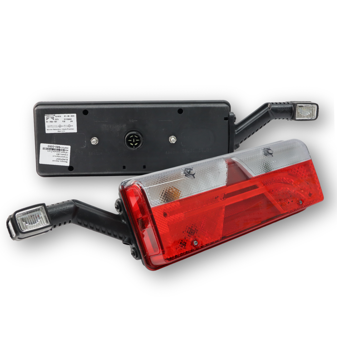 Фонарь задний EUROPOINT III; треугольный отражатель, LED габарит, разъем 7-pin ASS2; левый (ASPOCK) Фонарь задний EUROPOINT III; треугольный отражатель, LED габарит, разъем 7-pin ASS2; левый (ASPOCK)