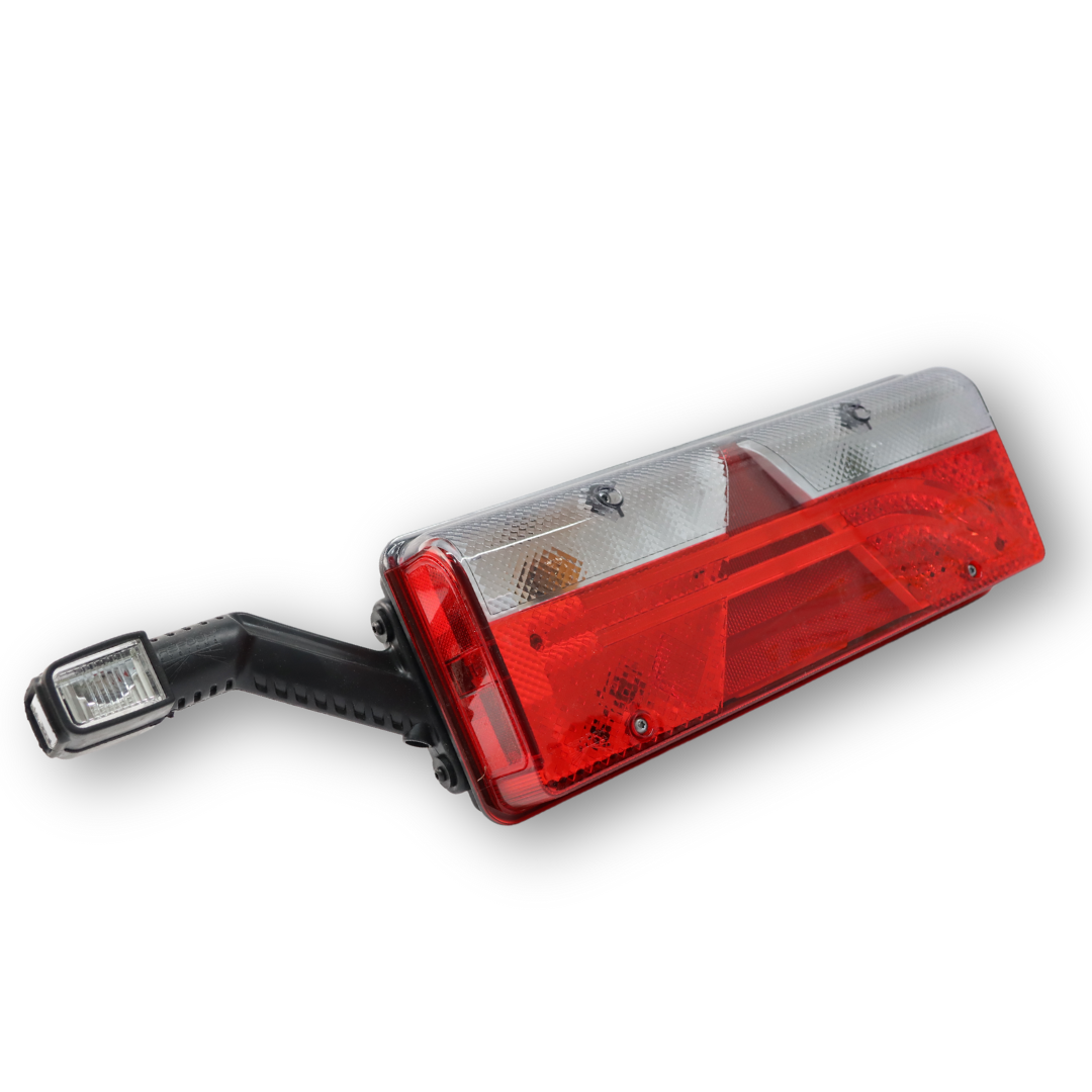 Фонарь задний EUROPOINT III; треугольный отражатель, LED габарит, разъем 7-pin ASS2; левый (ASPOCK) Фонарь задний EUROPOINT III; треугольный отражатель, LED габарит, разъем 7-pin ASS2; левый (ASPOCK)