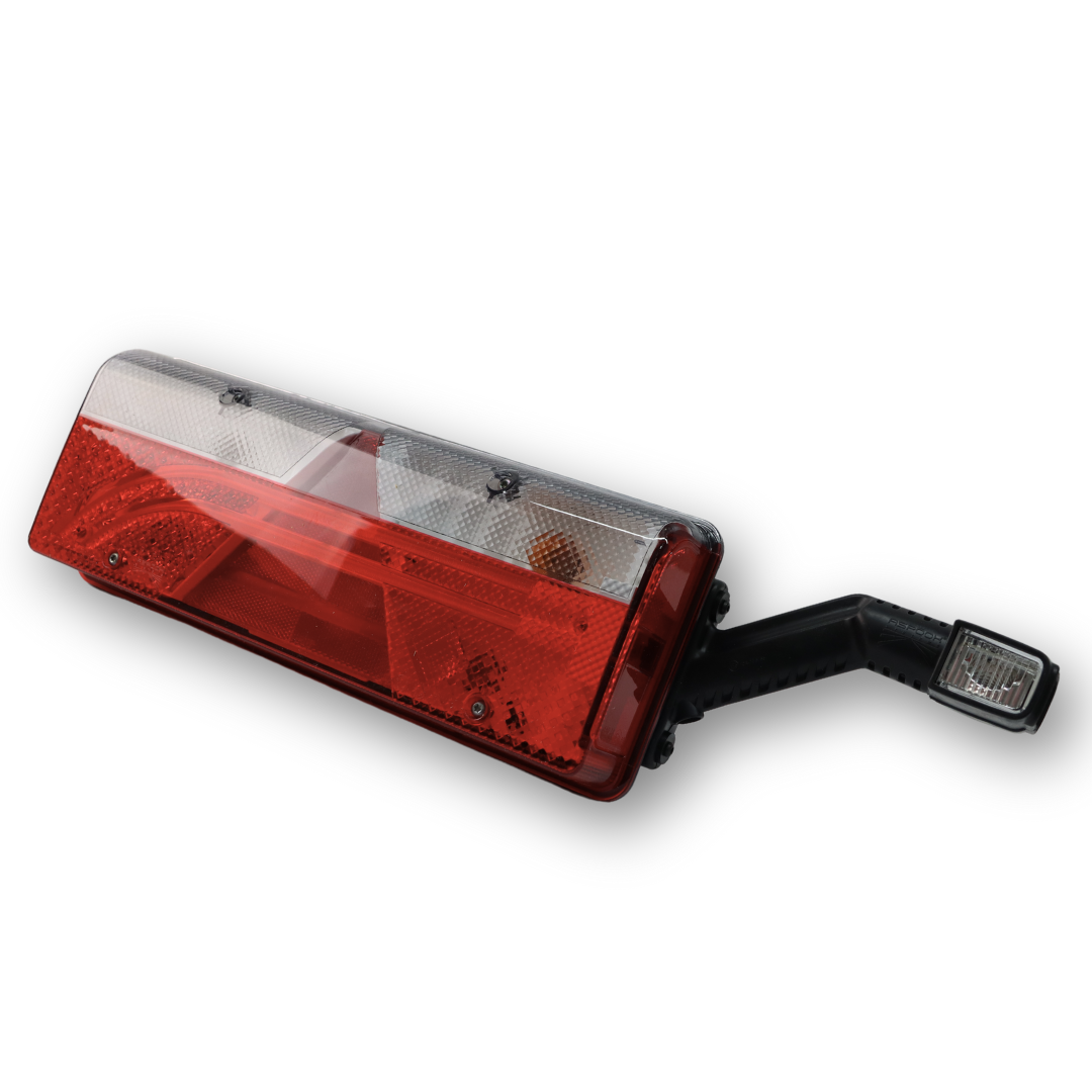 Ліхтар задній EUROPOINT III; трикутний відбивач, LED габарит, роз'єм 7-pin ASS2; правий (ASPOCK)