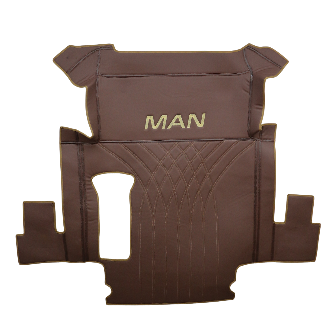 Коврик 3D Экокожа MAN TGX 2008-2017; 1ящ., АКПП,МКПП. коричневый,