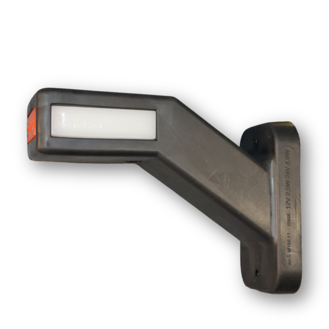 Фонарь габаритный рог LED NEON 12-24 V, трёхцветный с указателем поворота, 15см, правый (WAS) Фонарь габаритный рог LED NEON 12-24 V, трёхцветный с указателем поворота, 15см, правый (WAS)