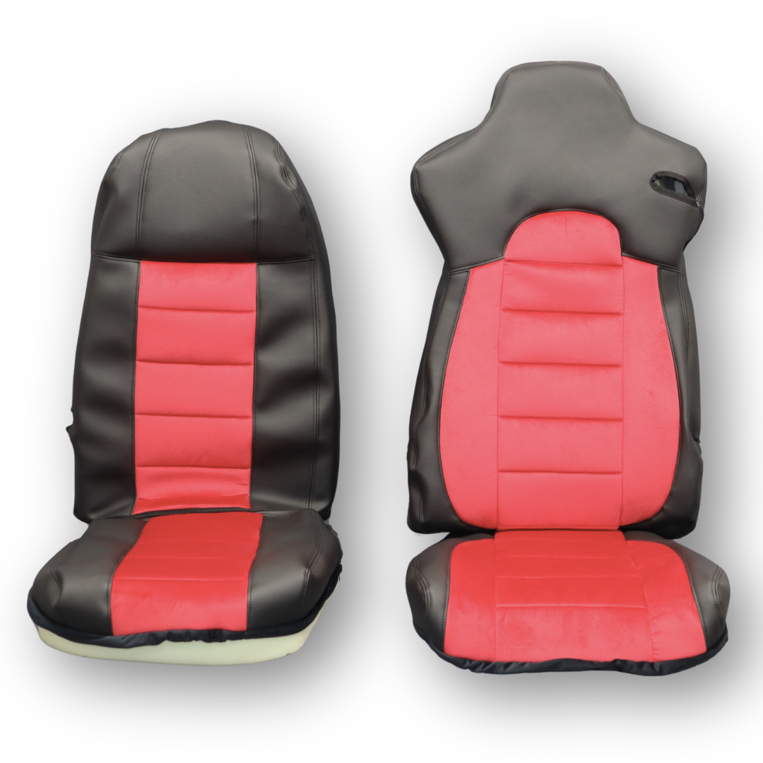 Чехол на сиденья IVECO STRALIS S-WAY 2019-2024 \ VANHOOL (автобус) черно - красный Чехол на сиденья IVECO STRALIS S-WAY 2019-2024 \ VANHOOL (автобус) черно - красный