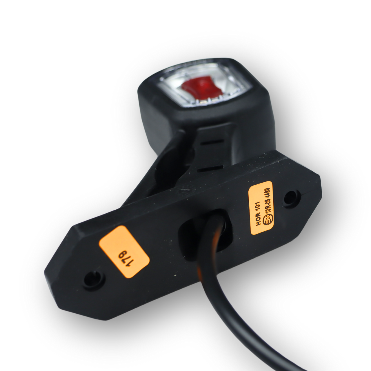 Фонарь габаритный рог LED 12-24 V  трехцветный   \HORPOL\ лев.