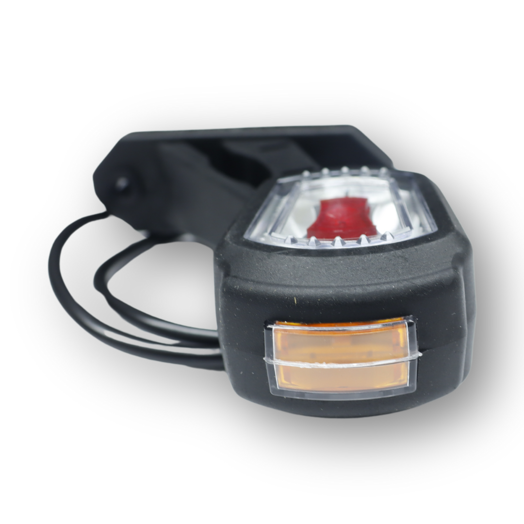 Фонарь габаритный рог LED 12-24 V  трехцветный   \HORPOL\ прав.