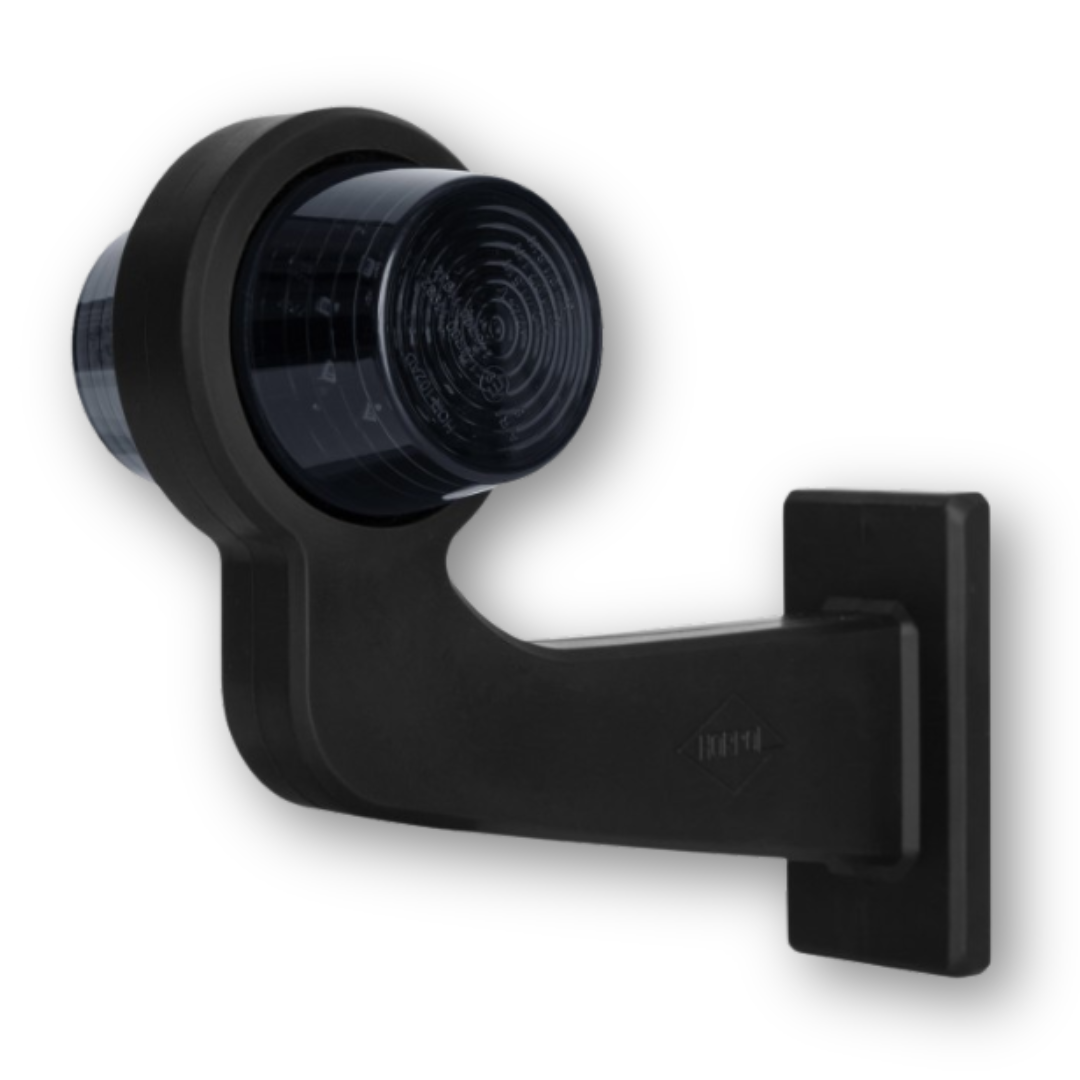 Фонарь габаритный рог LED кривой, красно-белый, 12/24V «GRAPHITE», правый (HORPOL) Фонарь габаритный рог LED кривой, красно-белый, 12/24V «GRAPHITE», правый (HORPOL)