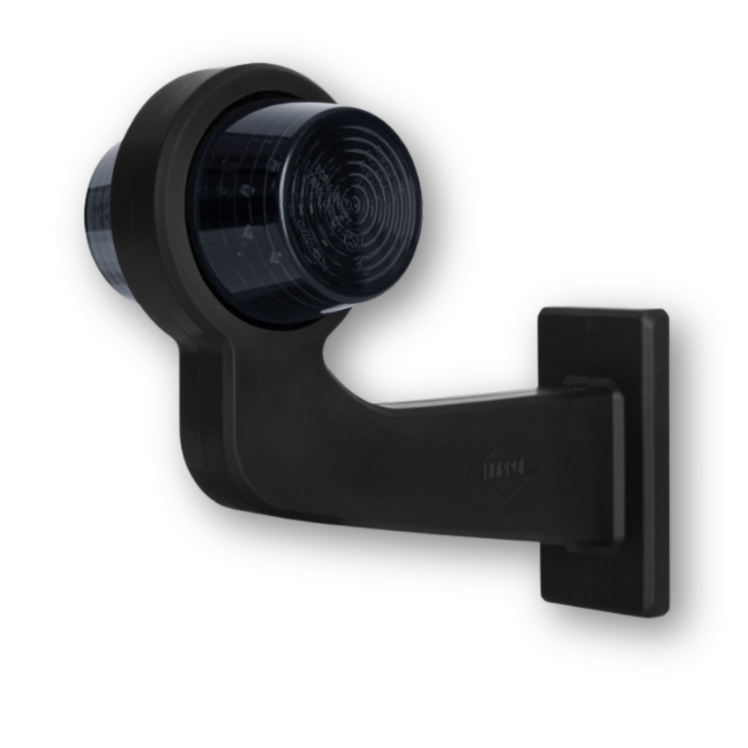 Фонарь габаритный рог LED кривой, желто-красный, 12/24V «GRAPHITE», левый (HORPOL) Фонарь габаритный рог LED кривой, желто-красный, 12/24V «GRAPHITE», левый (HORPOL)