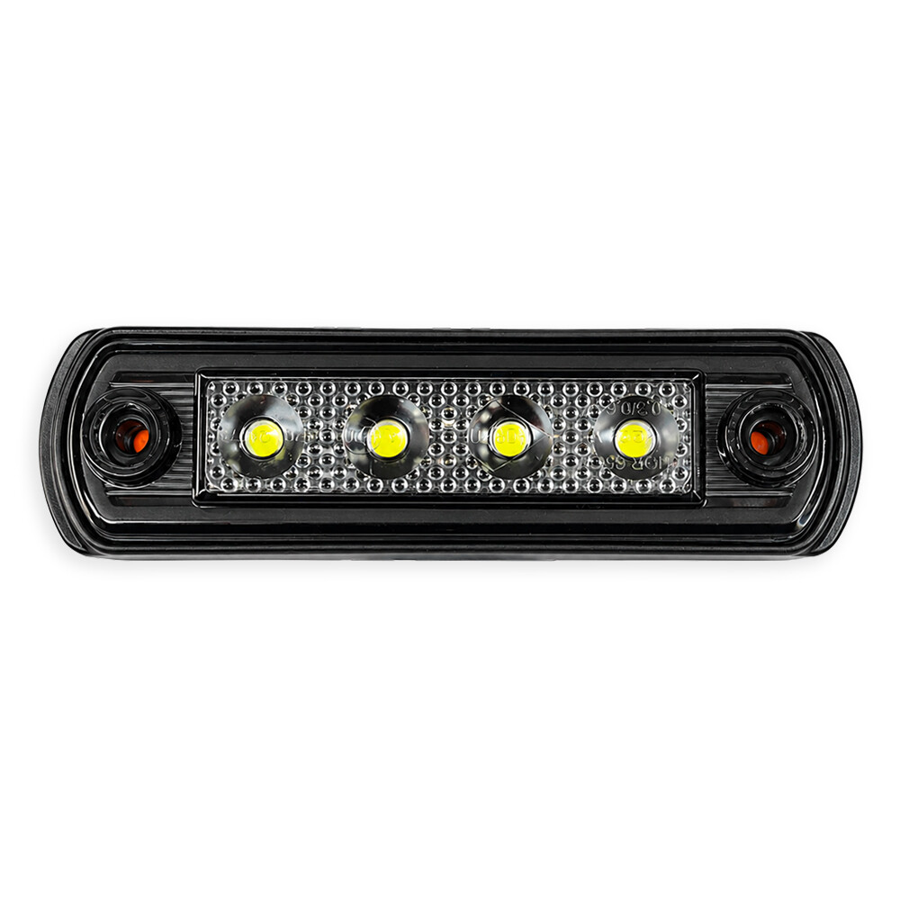 Габаритний ліхтар передній білий LED 110*31*13, 12/24V «GRAPHITE» (HORPOL)