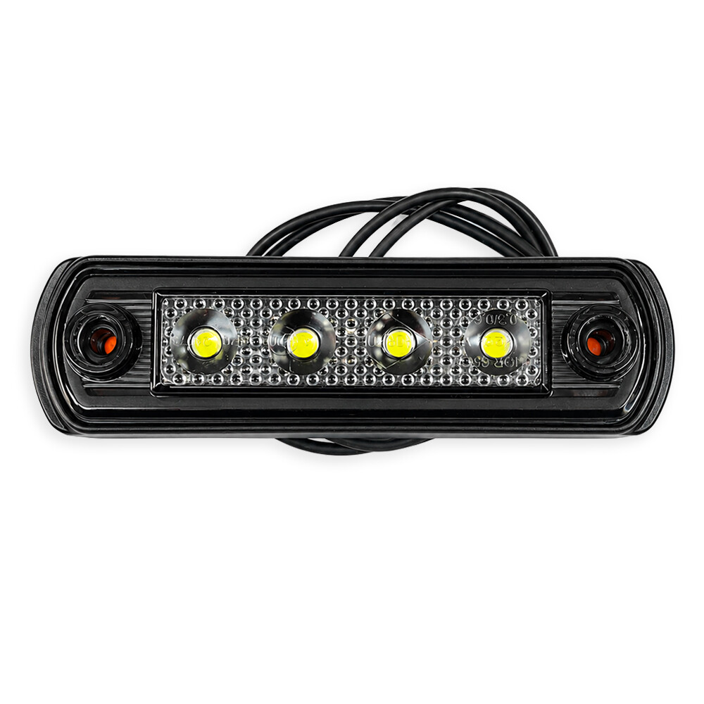 Габаритний ліхтар передній білий LED 110*31*13, 12/24V «GRAPHITE» (HORPOL)