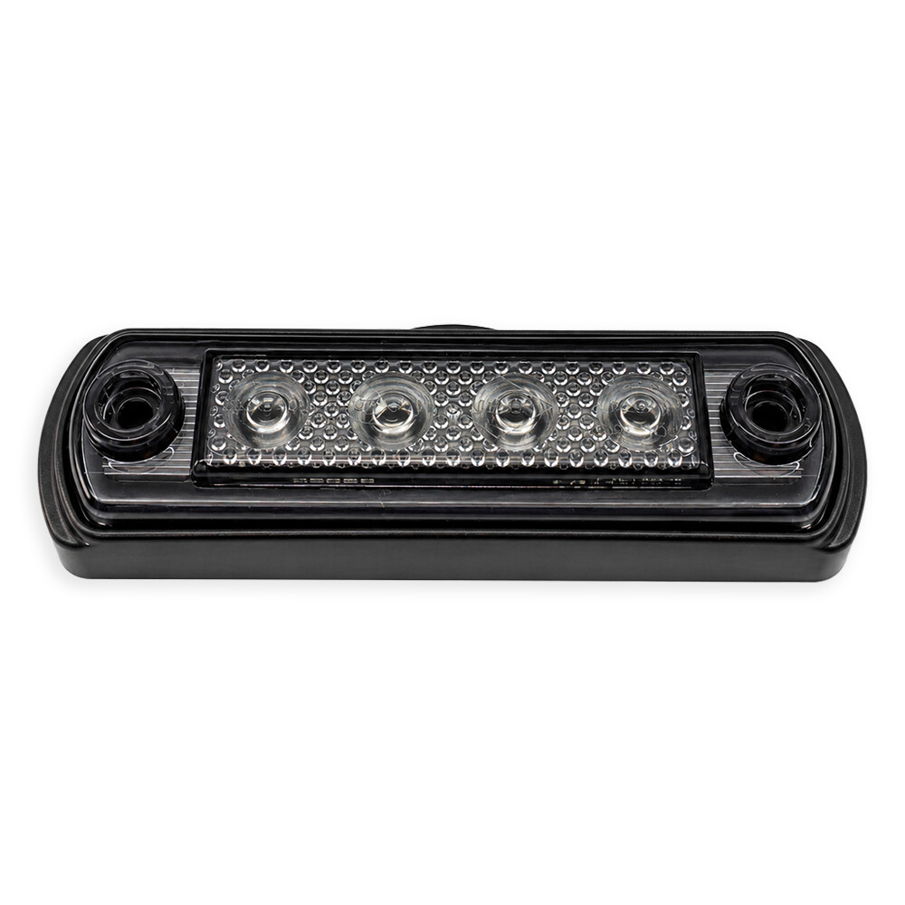 Габаритний ліхтар передній LED червоний 110*31*13, 12/24V «GRAPHITE» (HORPOL)