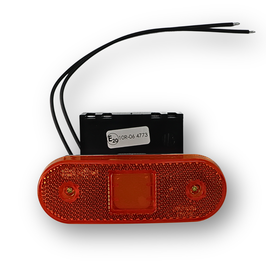 Ліхтар габаритний діодний жовтий 12-24 V, з кріпленням + відбивач (WAS) Ліхтар габаритний діодний жовтий 12-24 V, з кріпленням + відбивач (WAS)