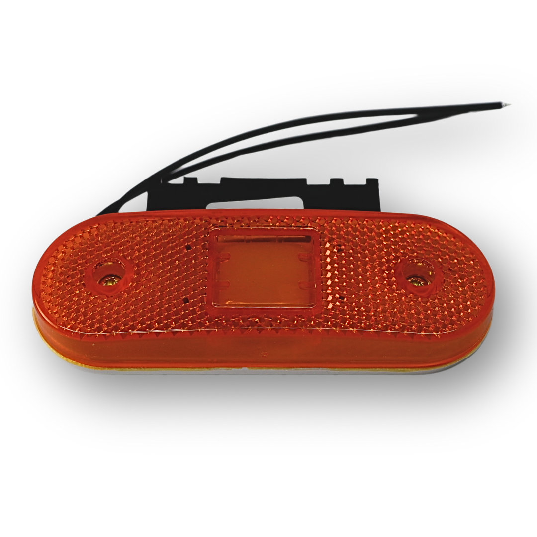 Ліхтар габаритний діодний жовтий 12-24 V, з кріпленням + відбивач (WAS) Ліхтар габаритний діодний жовтий 12-24 V, з кріпленням + відбивач (WAS)