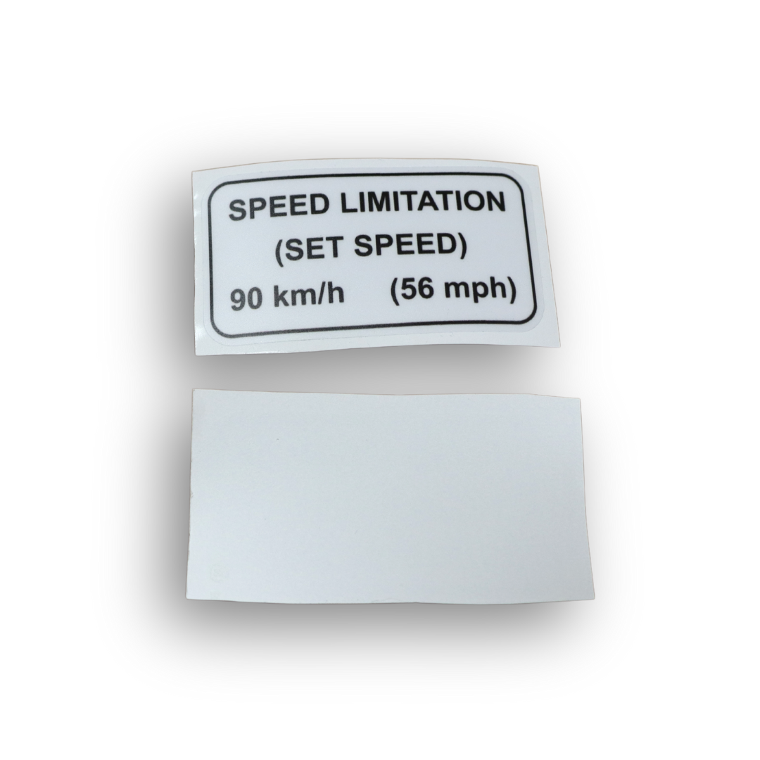 Наклейка speed limitation 90 km/h 75x40 мм
