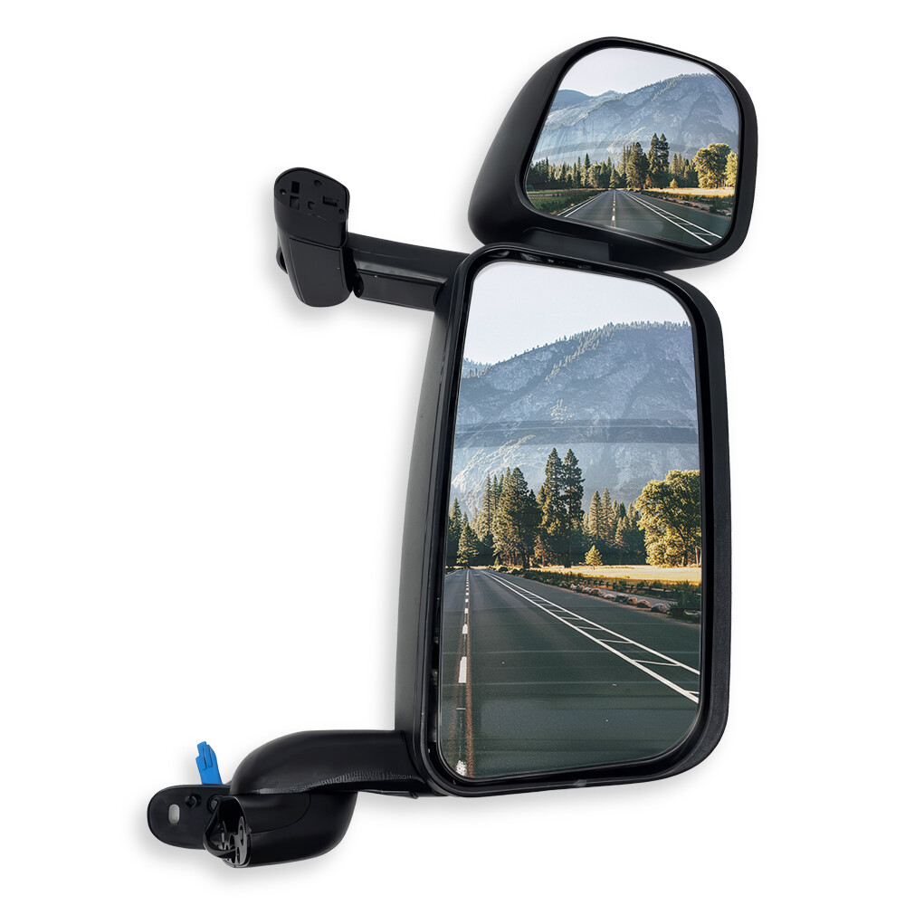 Зеркало основное Scania 4 114, 124 (1995-...) с электрорегулировкой и подогревом в сборе (длинный кронштейн) правое