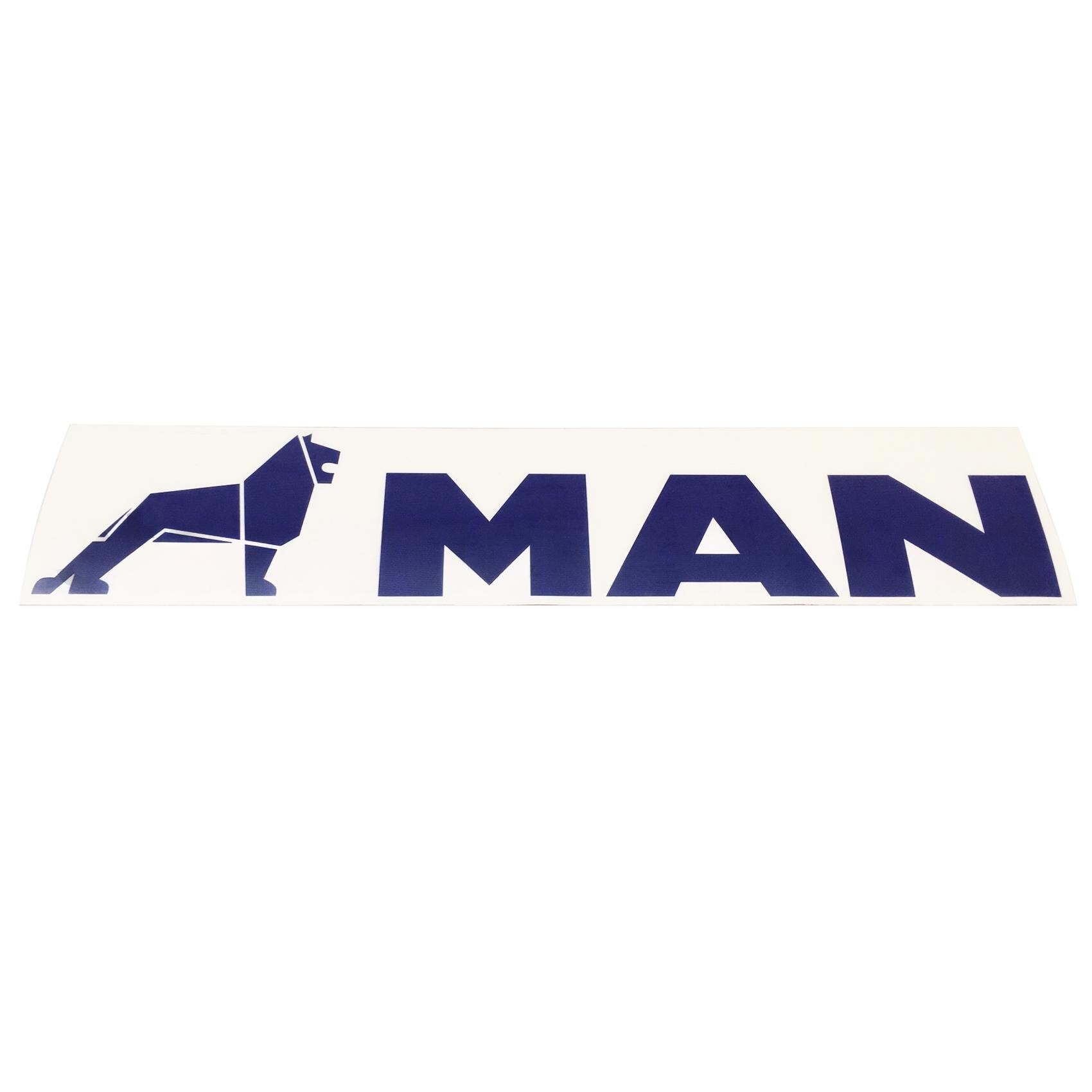 Наклейка MAN  410*80мм синяя