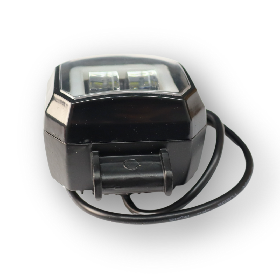 Фара универсальная диодная LED 9-32V (2 линзы свет желтый\белый 20W квадратная ДХО) Фара универсальная диодная LED 9-32V (2 линзы свет желтый\белый 20W квадратная ДХО)