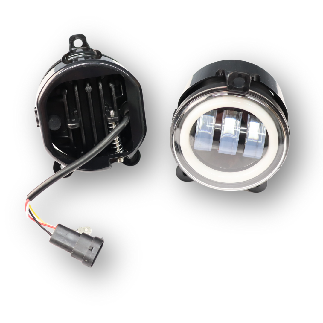 Фара протитуманна ВАЗ 2170 PRIORA, Gazelle LED (3 лінзи жовто-біле світло ДХО) (MRT)