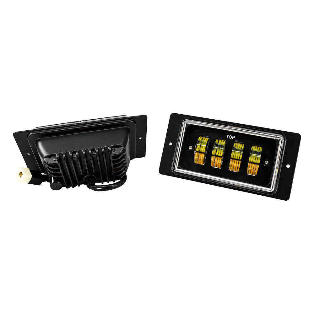 Фара протитуманна ВАЗ 2110, 2111, 2112, 2113, 2114, 2115 LED 12-24V (4 лінзи 80W жовто-біле світло) (MRT)