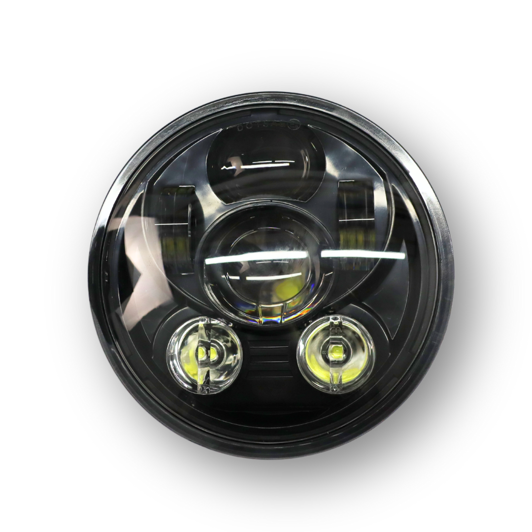 Фара универсальная диодная  LED   ( 55W ближний + дальний)